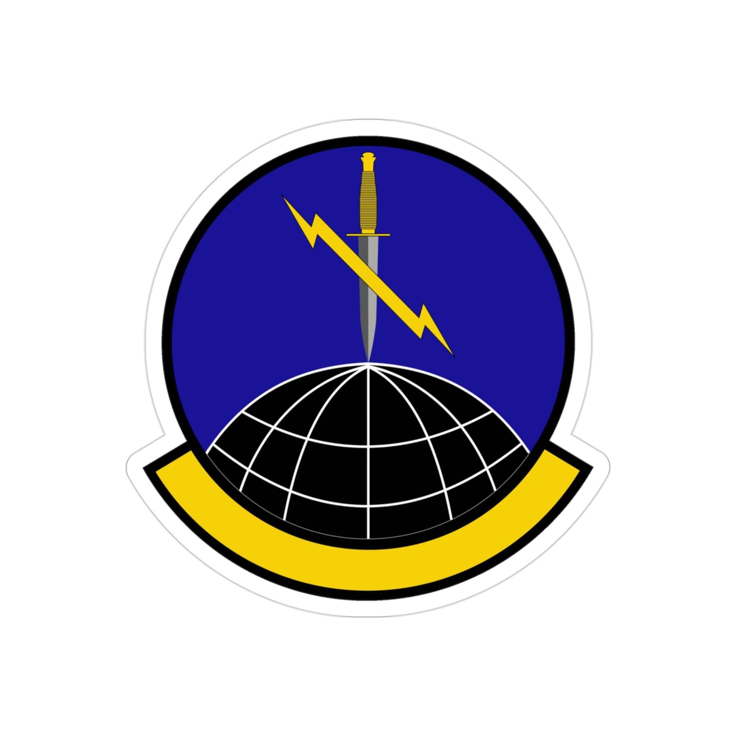 352 Special Warfare Training Squadron AETC (U.S. Air Force) REVERSE PRINT Transparent STICKER-3" × 3"-The Sticker Space