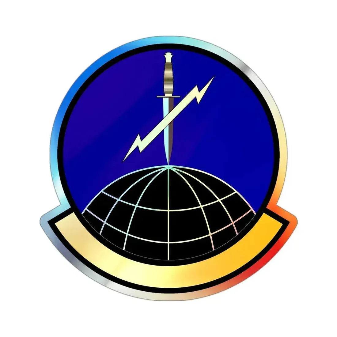 352 Special Warfare Training Squadron AETC (U.S. Air Force) Holographic STICKER Die-Cut Vinyl Decal 3 Inch Holographic - The Sticker Space