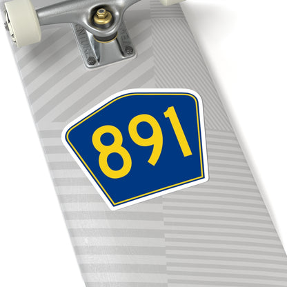 PR secondary 891 (Puerto Rico) (Road Sign) STICKER Vinyl Kiss-Cut Decal