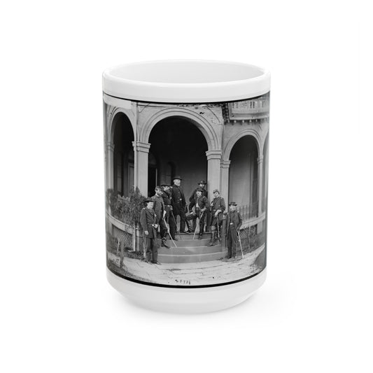 Warrenton, Va. Gen. Edwin V. Sumner And Staff (U.S. Civil War) White Coffee Mug