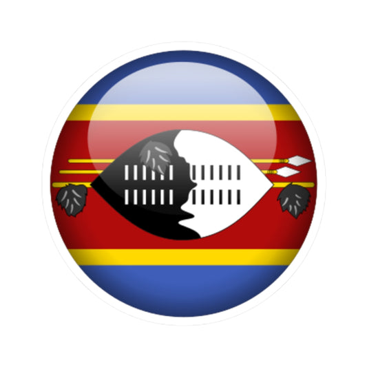 Flag orb Eswatini (Eswatini) STICKER Vinyl Kiss-Cut Decal