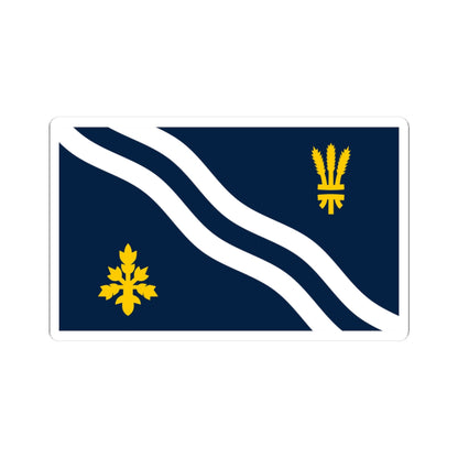 County Flag of Oxfordshire (England) STICKER Vinyl Kiss-Cut Decal