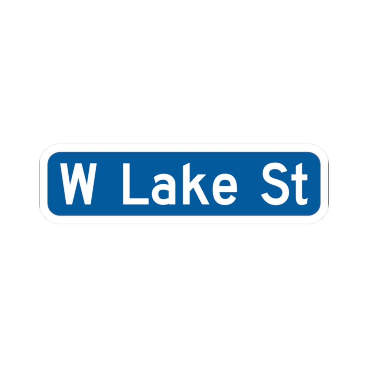Minneapolis Arterial Street Sign (Minnesota) (Road Sign) STICKER Vinyl Kiss-Cut Decal