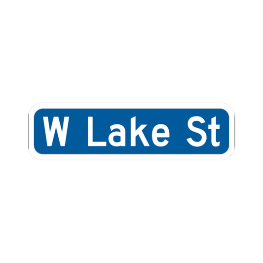 Minneapolis Arterial Street Sign (Minnesota) (Road Sign) STICKER Vinyl Kiss-Cut Decal