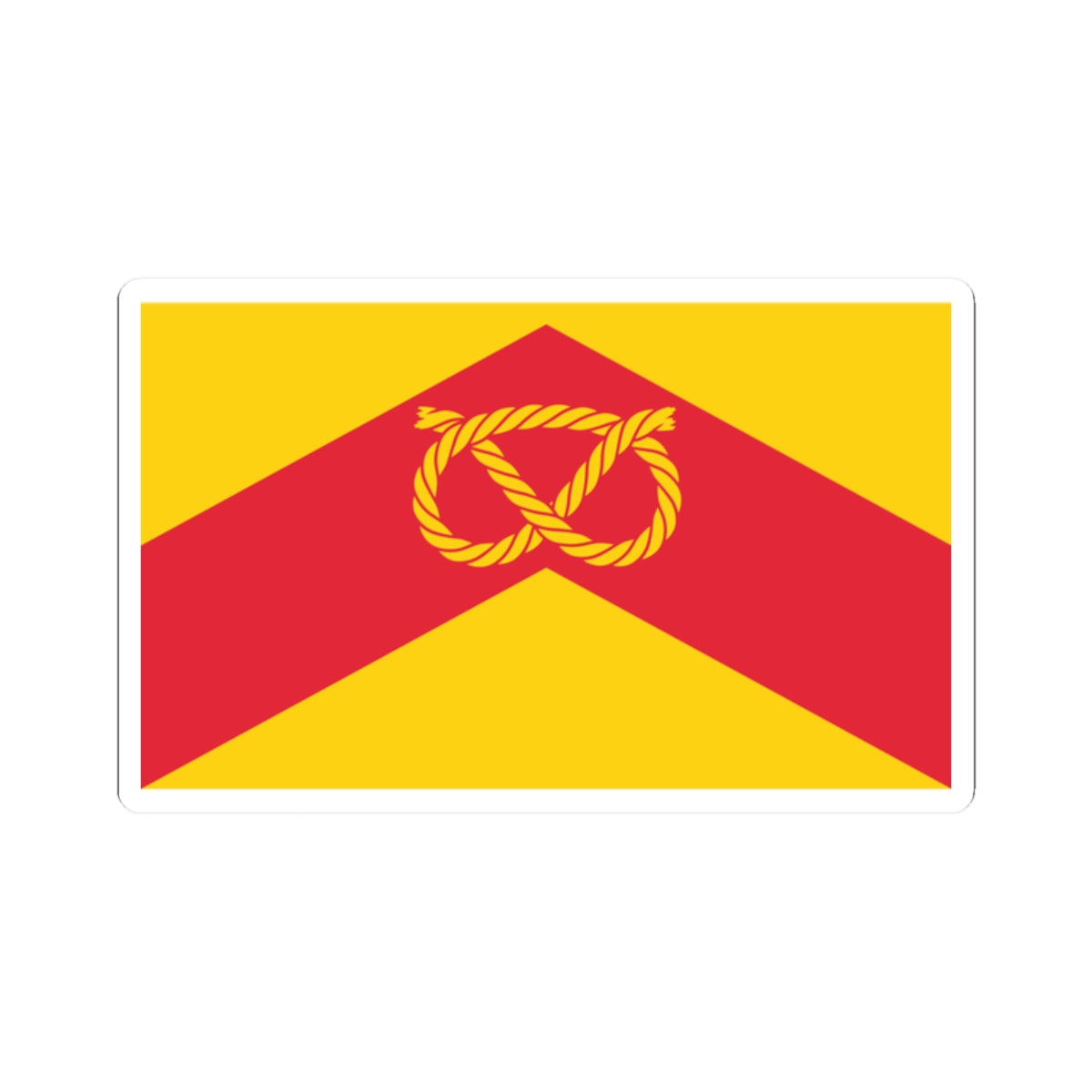Staffordshire Flag (England) STICKER Vinyl Kiss-Cut Decal