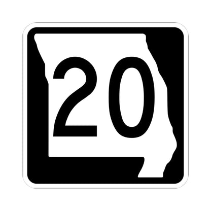 MO-20 (Missouri) (Road Sign) STICKER Vinyl Kiss-Cut Decal