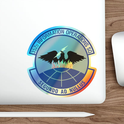 352d Information Operations Squadron (U.S. Air Force) Holographic STICKER Die-Cut Vinyl Decal-The Sticker Space