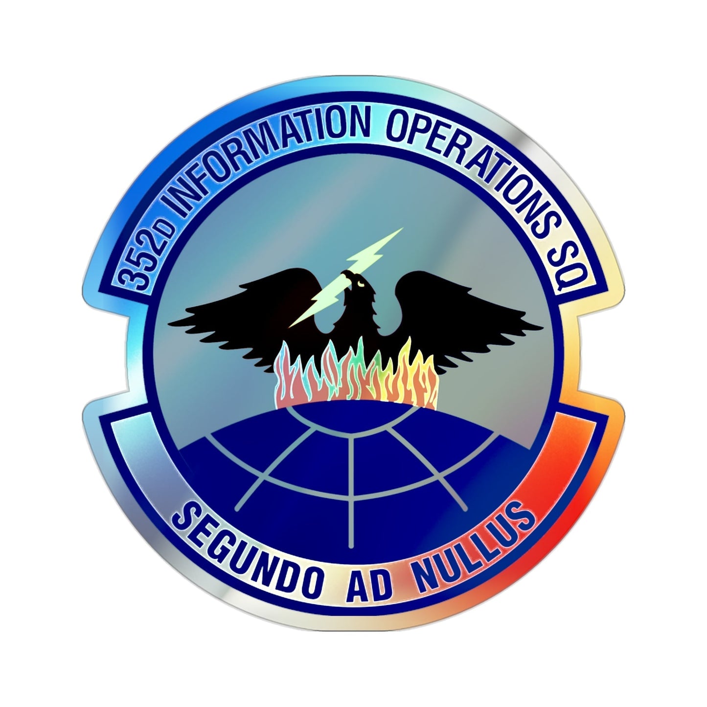 352d Information Operations Squadron (U.S. Air Force) Holographic STICKER Die-Cut Vinyl Decal-The Sticker Space