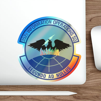 352d Information Operations Squadron (U.S. Air Force) Holographic STICKER Die-Cut Vinyl Decal-The Sticker Space