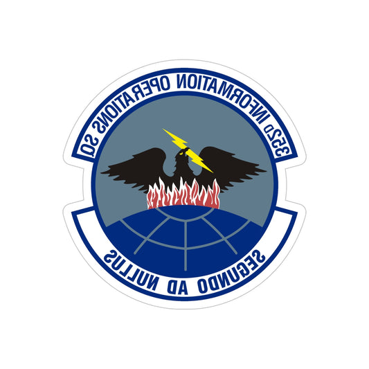 352d Information Operations Squadron (U.S. Air Force) REVERSE PRINT Transparent STICKER-6" × 6"-The Sticker Space