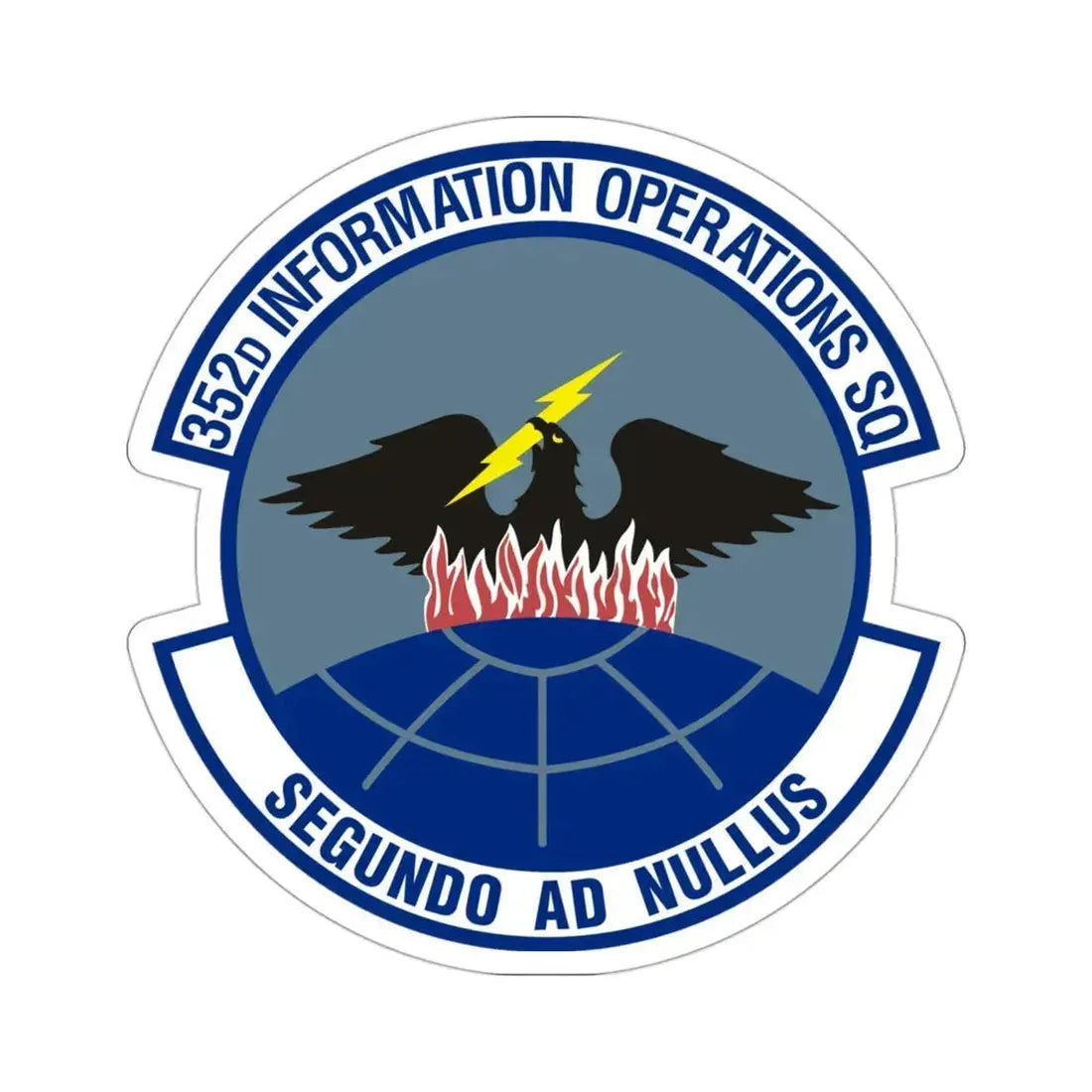 352d Information Operations Squadron (U.S. Air Force) STICKER Vinyl Die-Cut Decal 3 Inch - The Sticker Space