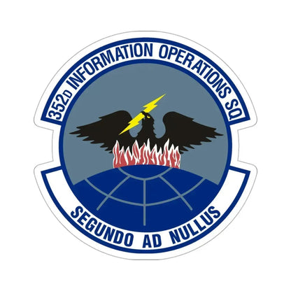 352d Information Operations Squadron (U.S. Air Force) STICKER Vinyl Die-Cut Decal 3 Inch - The Sticker Space