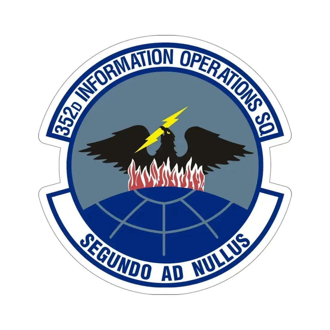 352d Information Operations Squadron (U.S. Air Force) STICKER Vinyl Die-Cut Decal 4 Inch - The Sticker Space