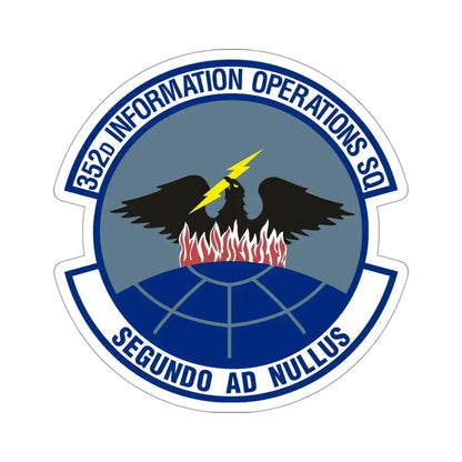 352d Information Operations Squadron (U.S. Air Force) STICKER Vinyl Die-Cut Decal 4 Inch - The Sticker Space