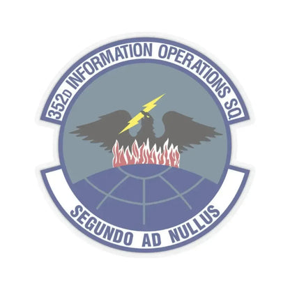 352d Information Operations Squadron (U.S. Air Force) STICKER Vinyl Kiss-Cut Decal 2 Inch Transparent - The Sticker Space