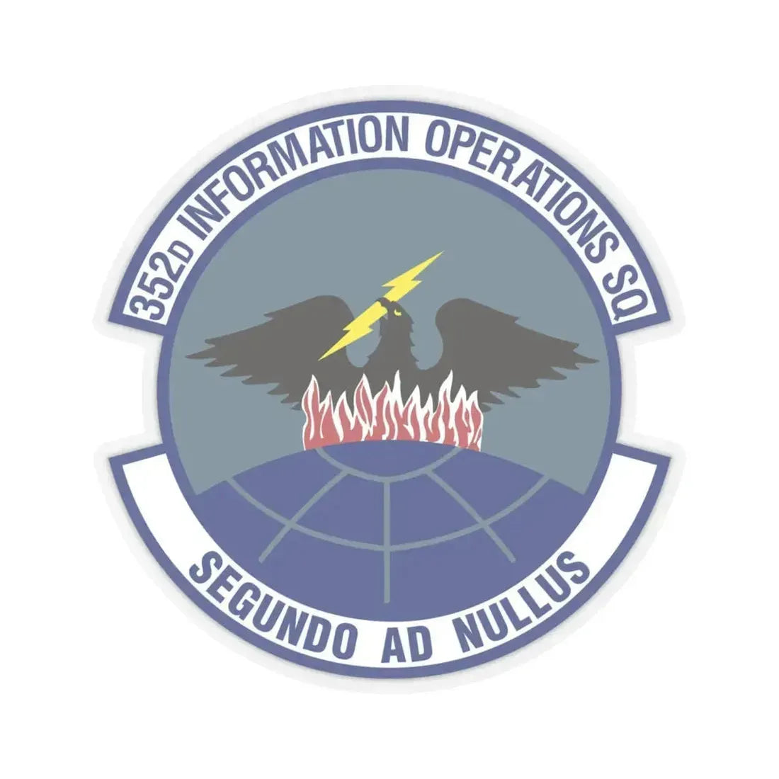 352d Information Operations Squadron (U.S. Air Force) STICKER Vinyl Kiss-Cut Decal 6 Inch Transparent - The Sticker Space