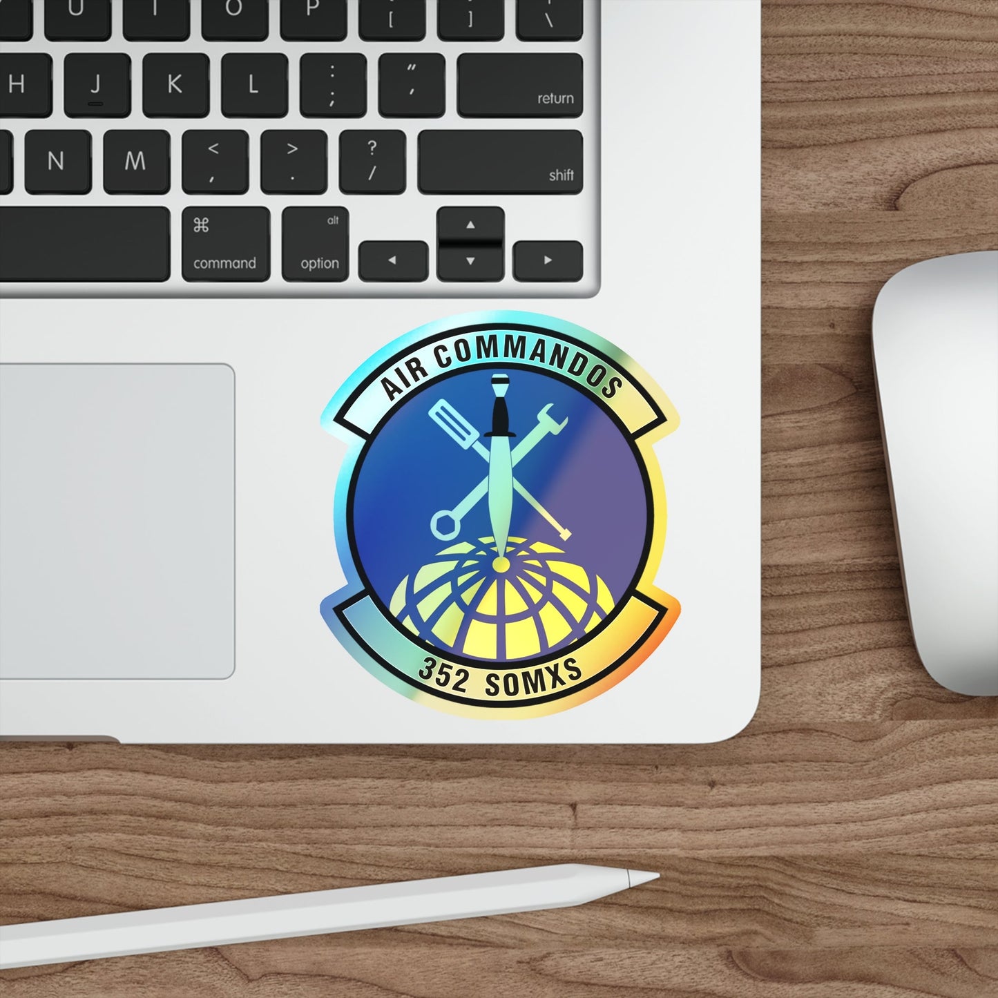 352d Special Operations Maintenance Squadron (U.S. Air Force) Holographic STICKER Die-Cut Vinyl Decal-The Sticker Space