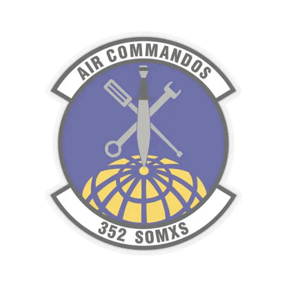 352d Special Operations Maintenance Squadron (U.S. Air Force) STICKER Vinyl Kiss-Cut Decal 2 Inch Transparent - The Sticker Space