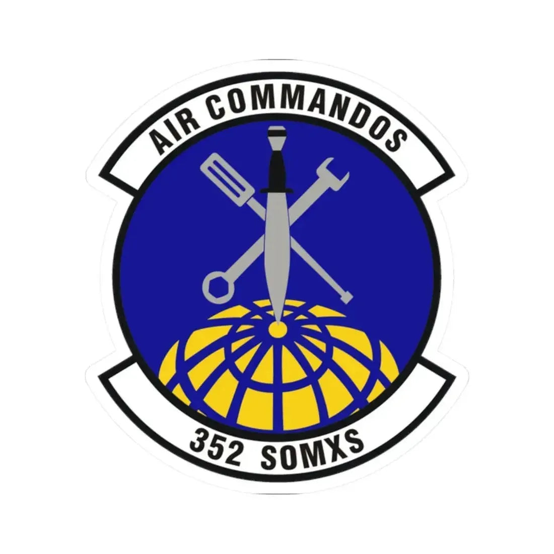 352d Special Operations Maintenance Squadron (U.S. Air Force) STICKER Vinyl Kiss-Cut Decal 2 Inch White - The Sticker Space