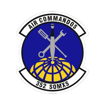 352d Special Operations Maintenance Squadron (U.S. Air Force) STICKER Vinyl Kiss-Cut Decal 4 Inch White - The Sticker Space