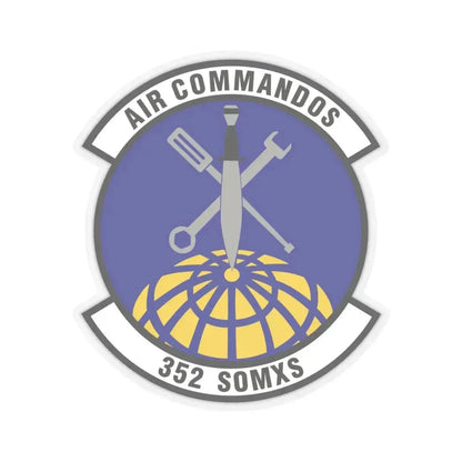 352d Special Operations Maintenance Squadron (U.S. Air Force) STICKER Vinyl Kiss-Cut Decal 6 Inch Transparent - The Sticker Space