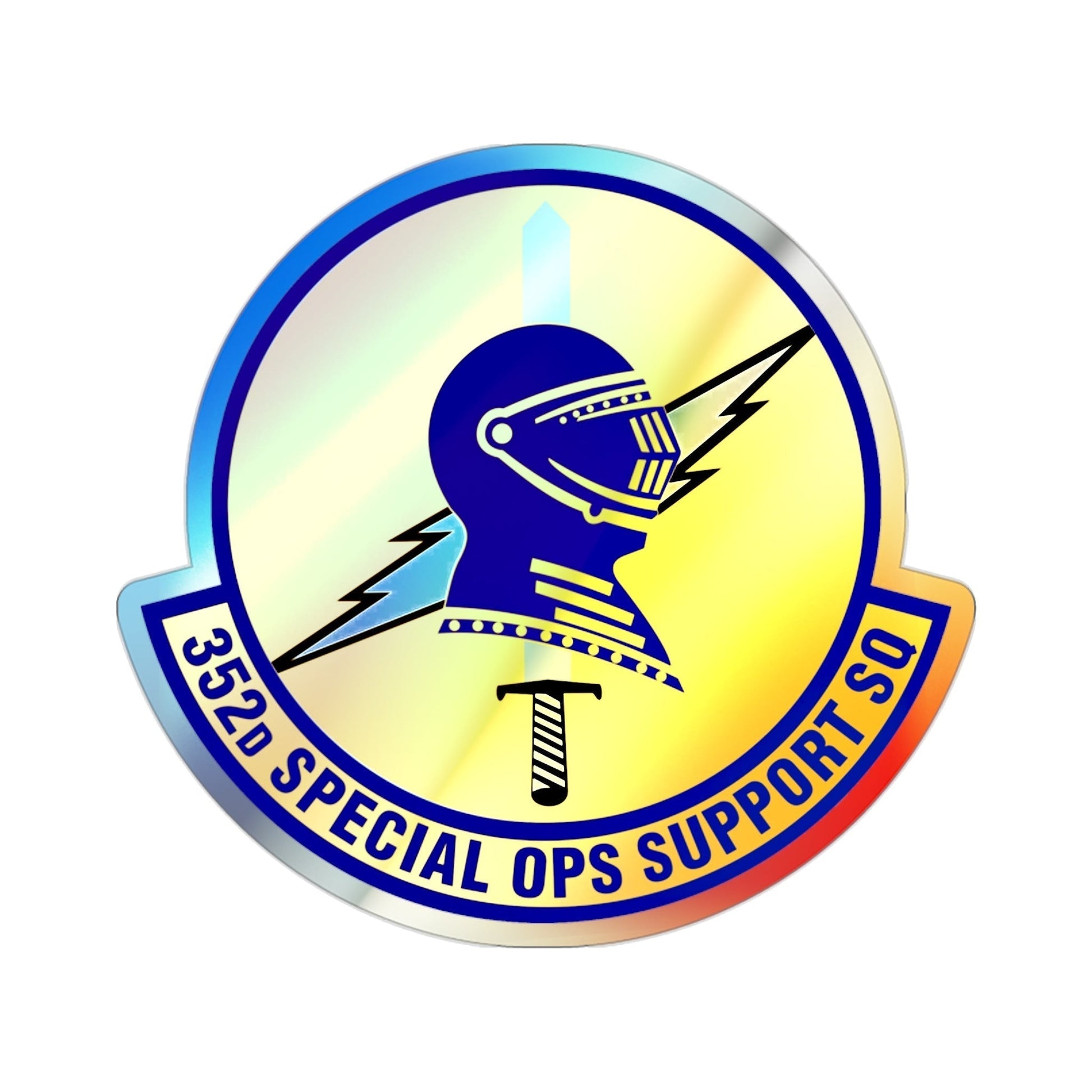 352d Special Operations Support Squadron (U.S. Air Force) Holographic STICKER Die-Cut Vinyl Decal-2 Inch-The Sticker Space