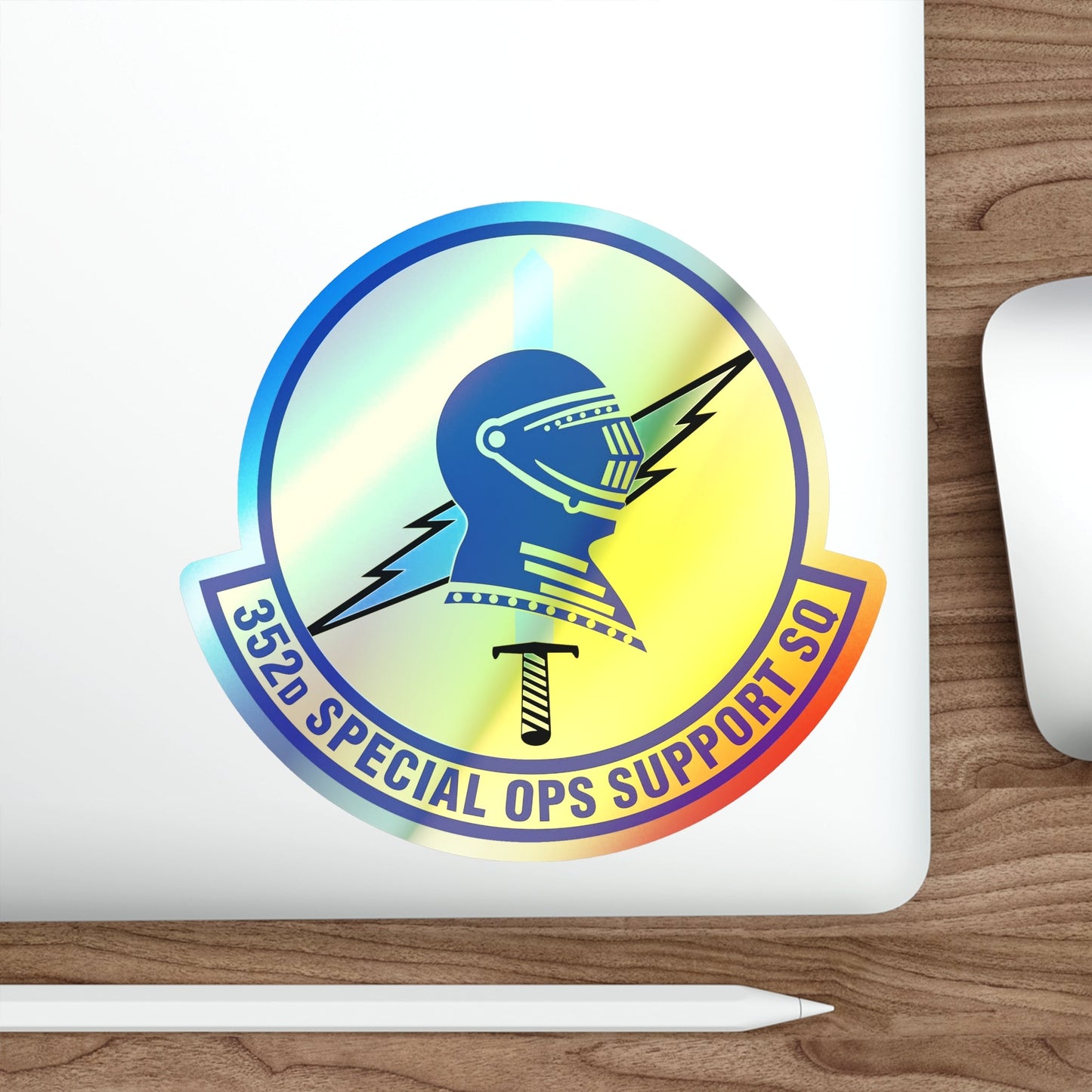 352d Special Operations Support Squadron (U.S. Air Force) Holographic STICKER Die-Cut Vinyl Decal-The Sticker Space