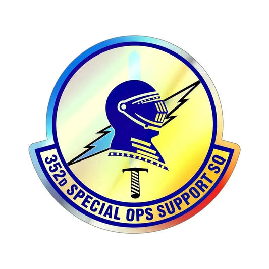 352d Special Operations Support Squadron (U.S. Air Force) Holographic STICKER Die-Cut Vinyl Decal 6 Inch Holographic - The Sticker Space
