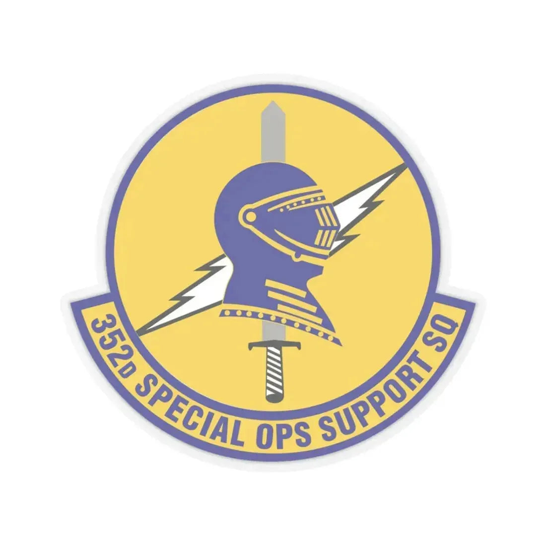 352d Special Operations Support Squadron (U.S. Air Force) STICKER Vinyl Kiss-Cut Decal 3 Inch Transparent - The Sticker Space