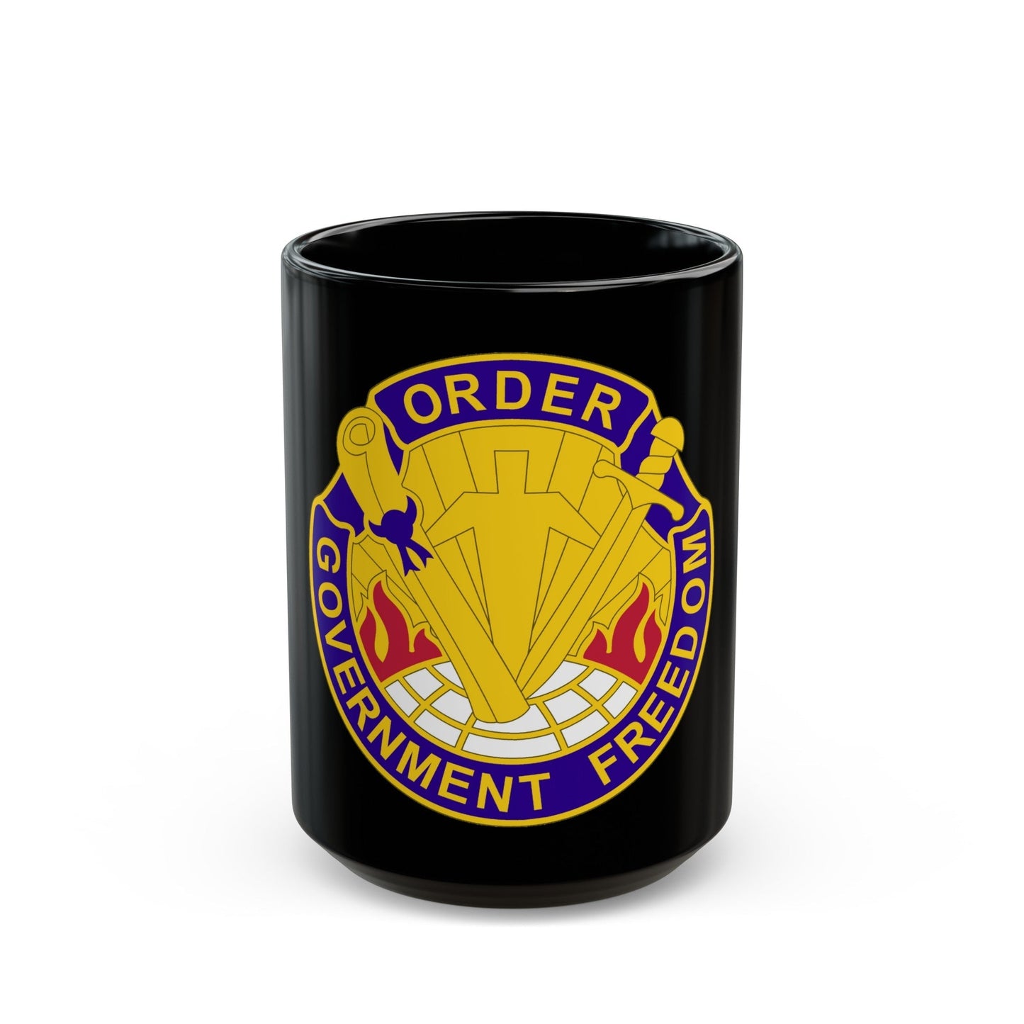 353 Civil Affairs Command 2 (U.S. Army) Black Coffee Mug-15oz-The Sticker Space