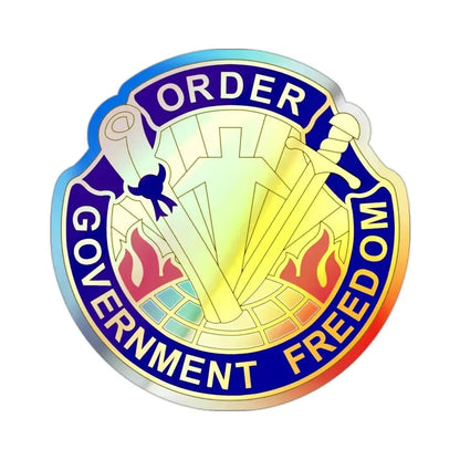 353 Civil Affairs Command 2 (U.S. Army) Holographic STICKER Die-Cut Vinyl Decal 2 Inch Holographic - The Sticker Space