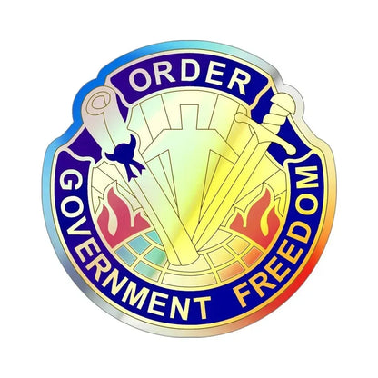 353 Civil Affairs Command 2 (U.S. Army) Holographic STICKER Die-Cut Vinyl Decal - The Sticker Space