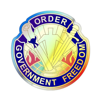 353 Civil Affairs Command 2 (U.S. Army) Holographic STICKER Die-Cut Vinyl Decal - The Sticker Space