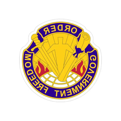 353 Civil Affairs Command 2 (U.S. Army) REVERSE PRINT Transparent Die-Cut STICKER - The Sticker Space