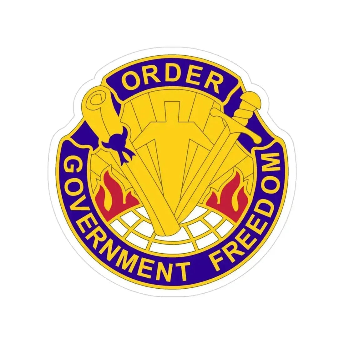 353 Civil Affairs Command 2 (U.S. Army) Transparent STICKER Die-Cut Vinyl Decal 3 Inch - The Sticker Space