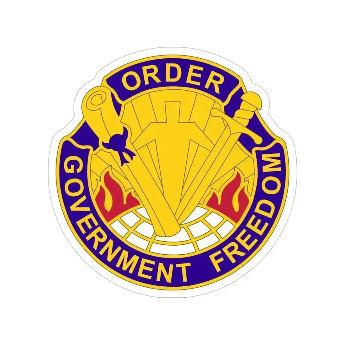 353 Civil Affairs Command 2 (U.S. Army) Transparent STICKER Die-Cut Vinyl Decal 5 Inch - The Sticker Space