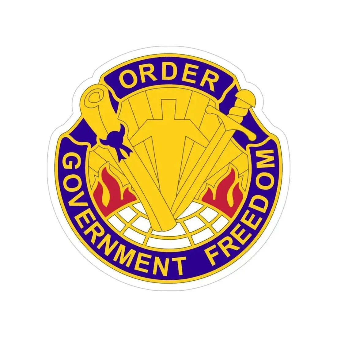 353 Civil Affairs Command 2 (U.S. Army) Transparent STICKER Die-Cut Vinyl Decal 5 Inch - The Sticker Space