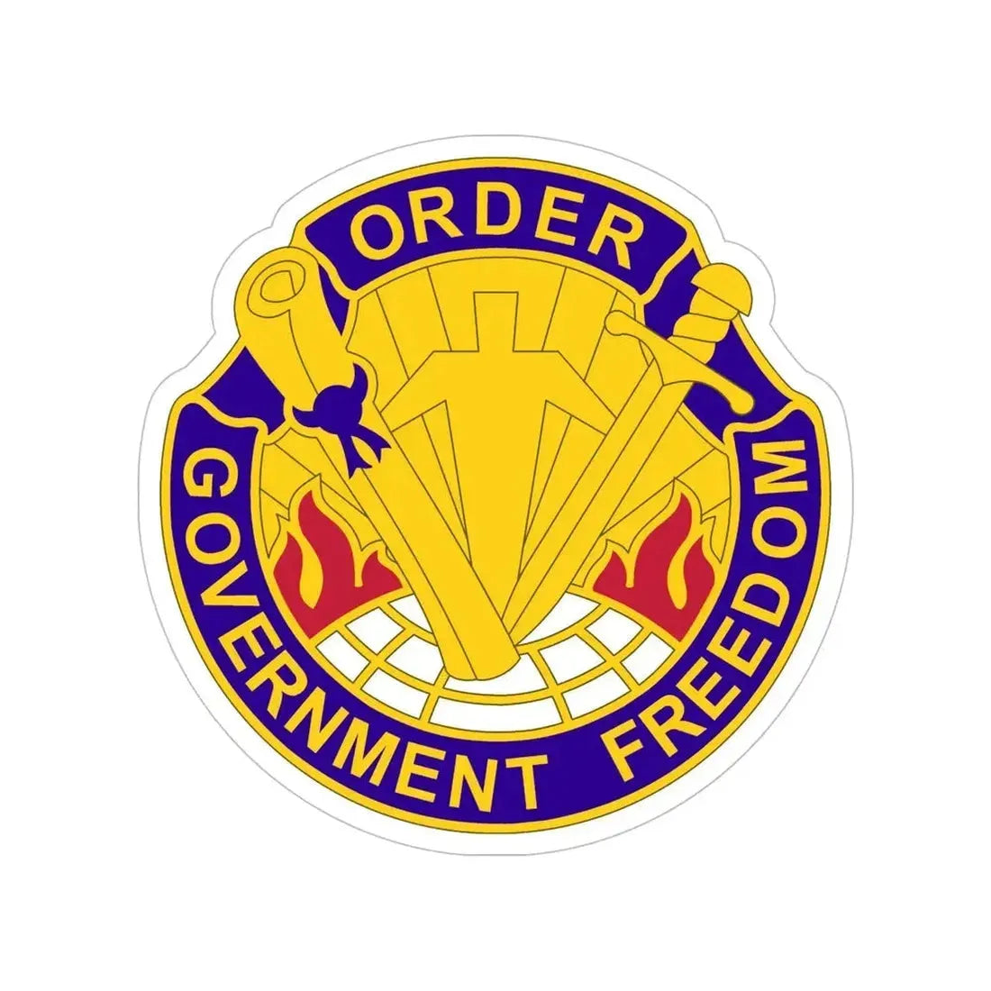 353 Civil Affairs Command 2 (U.S. Army) Transparent STICKER Die-Cut Vinyl Decal - The Sticker Space