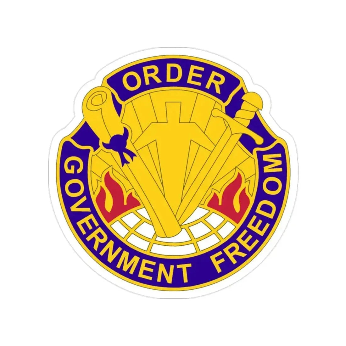 353 Civil Affairs Command 2 (U.S. Army) Transparent STICKER Die-Cut Vinyl Decal - The Sticker Space