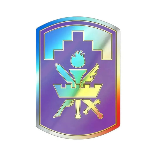 353 Civil Affairs Command 3 (U.S. Army) Holographic STICKER Die-Cut Vinyl Decal 6 Inch Holographic - The Sticker Space