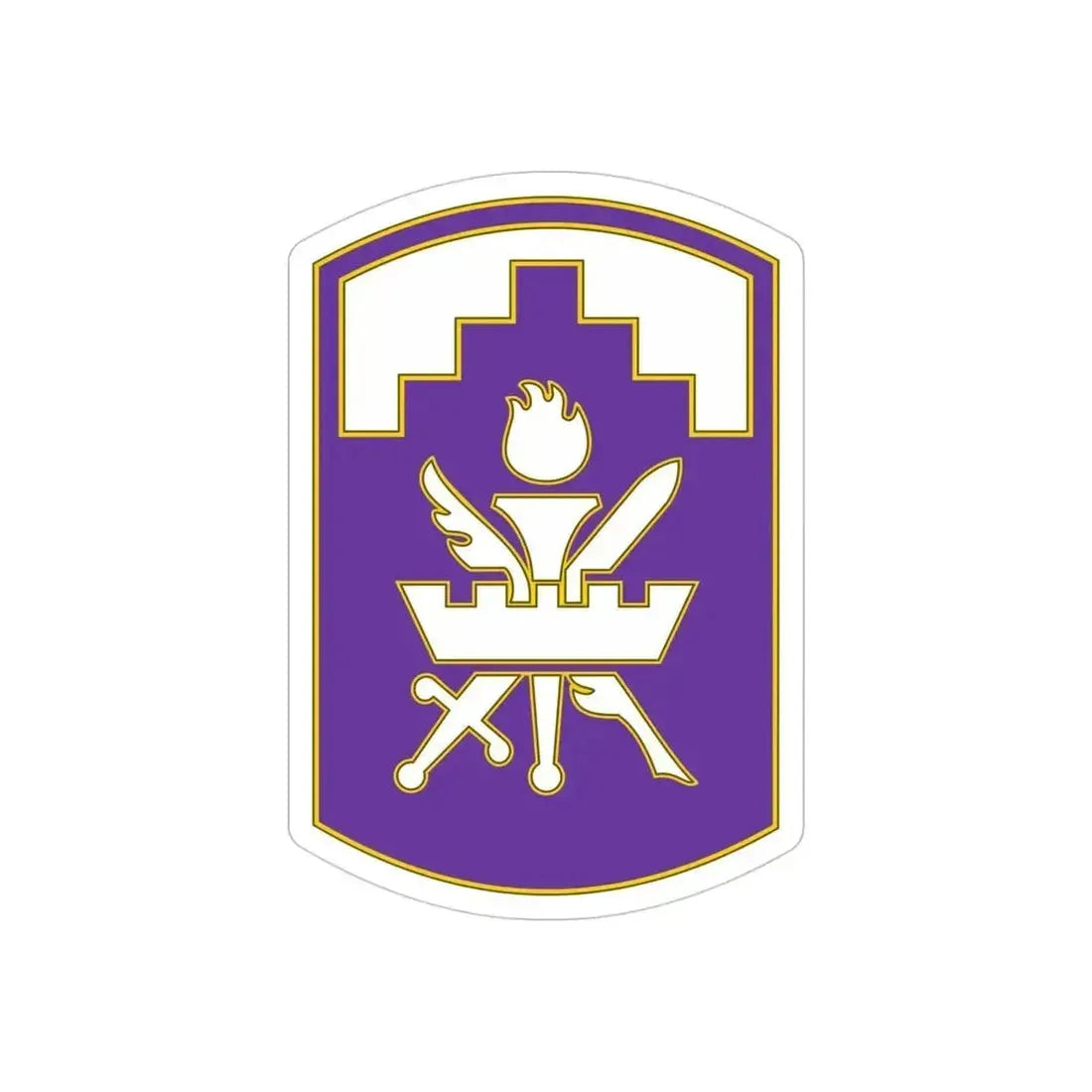 353 Civil Affairs Command 3 (U.S. Army) REVERSE PRINT Transparent Die-Cut STICKER 4 Inch Die-Cut Transparent - The Sticker Space