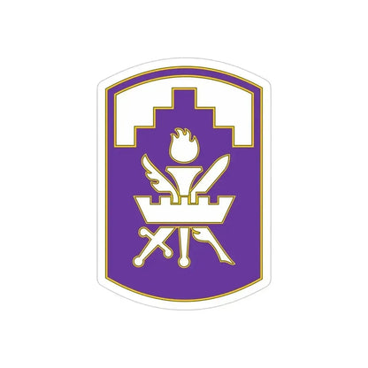 353 Civil Affairs Command 3 (U.S. Army) REVERSE PRINT Transparent Die-Cut STICKER 4 Inch Die-Cut Transparent - The Sticker Space