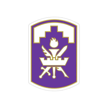 353 Civil Affairs Command 3 (U.S. Army) REVERSE PRINT Transparent Die-Cut STICKER - The Sticker Space