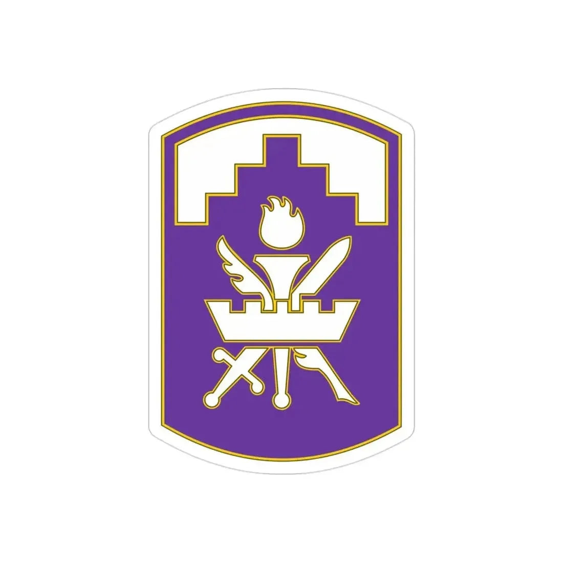 353 Civil Affairs Command 3 (U.S. Army) REVERSE PRINT Transparent Die-Cut STICKER - The Sticker Space