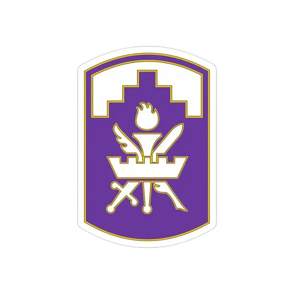 353 Civil Affairs Command 3 (U.S. Army) REVERSE PRINT Transparent Die-Cut STICKER - The Sticker Space