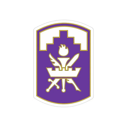 353 Civil Affairs Command 3 (U.S. Army) REVERSE PRINT Transparent Die-Cut STICKER - The Sticker Space