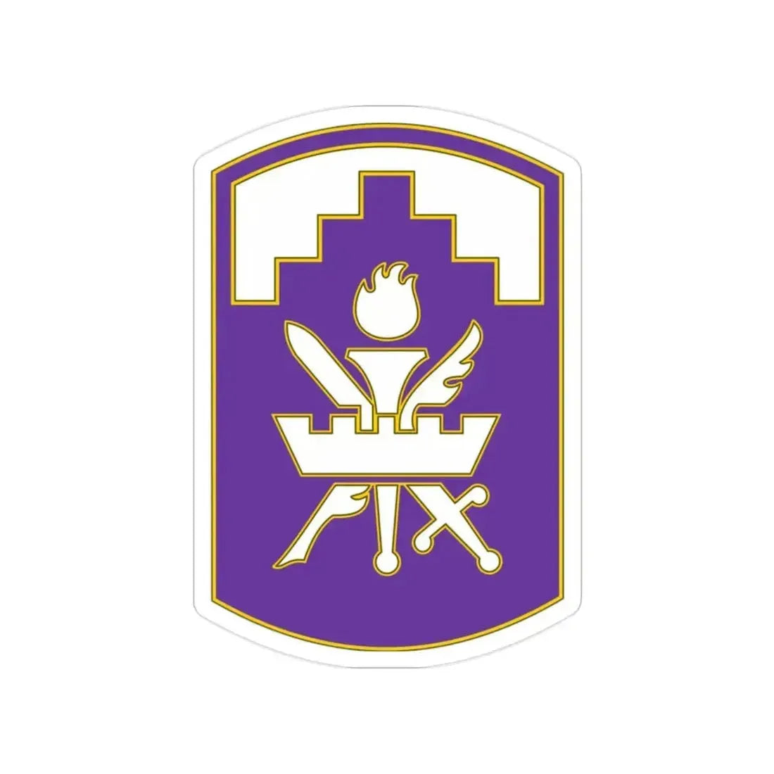 353 Civil Affairs Command 3 (U.S. Army) Transparent STICKER Die-Cut Vinyl Decal 2 Inch - The Sticker Space