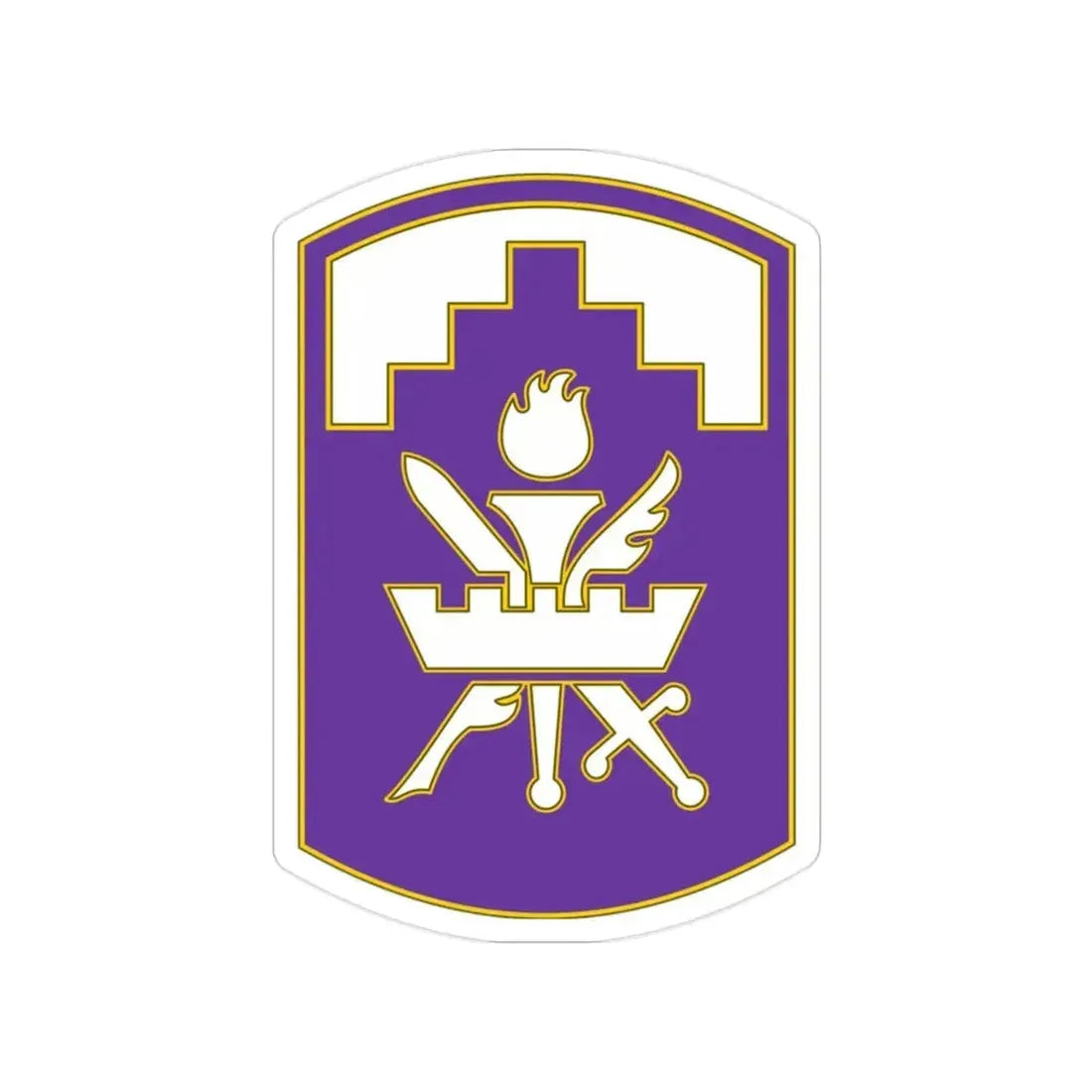 353 Civil Affairs Command 3 (U.S. Army) Transparent STICKER Die-Cut Vinyl Decal 2 Inch - The Sticker Space