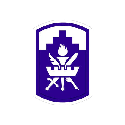 353 Civil Affairs Command (U.S. Army) REVERSE PRINT Transparent Die-Cut STICKER 3 Inch Die-Cut Transparent - The Sticker Space