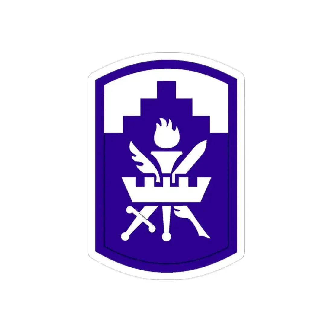 353 Civil Affairs Command (U.S. Army) REVERSE PRINT Transparent Die-Cut STICKER - The Sticker Space